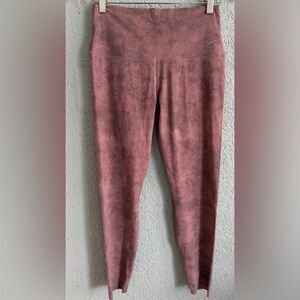 Pink Suede Leggings